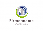 Logo fr Immobilienmakler oder soziale Einrichtung