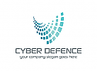 Cyber, Sicherheit, Internet, Daten, Technologie, Logo