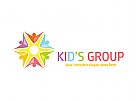 logo Kinder, Kinderarzt, Psychologe, Menschen, Gruppen Logo, bunt