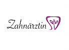 Zhne, Zahnrzte, Zahnarztpraxis, Logo Zahn und Blume