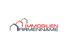 Immobilien Logo, Gebude, Bau, Architektur, Baumeister, Haus, Dach, Makler