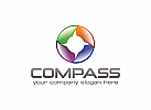 Kompass Logo, planet, bunt, Gruppe, Logo