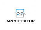 Zeichen, Signet, Logo, Haus, Dach, Architektur, Immobilien