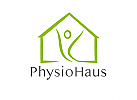 , Zeichen, Symbol, Skizze, Person, Physiotherapie, Orthopdie, Mensch, Haus, Logo