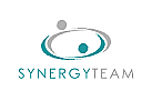 , Zeichen, zweifarbig, zwei Menschen, Signet, Symbol, Synergy, Coaching, Logo