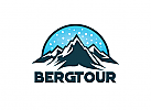 , Berg, Reise, Ski, Camping, Wandern, Sport Logo