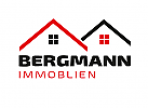 Zeichen, zweifarbig, zwei Huser, Immobilien, Logo