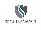  Zeichen, zweifarbig, Rechtsanwalt, Logo