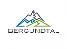 Berg Logo, Linien Logo, Alpin Logo