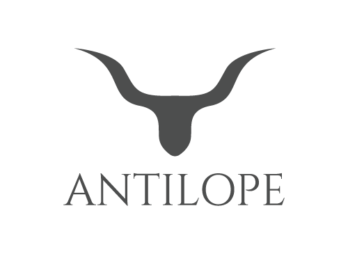 Antilope logo, Tier logo, Hrner logo, Jagd logo