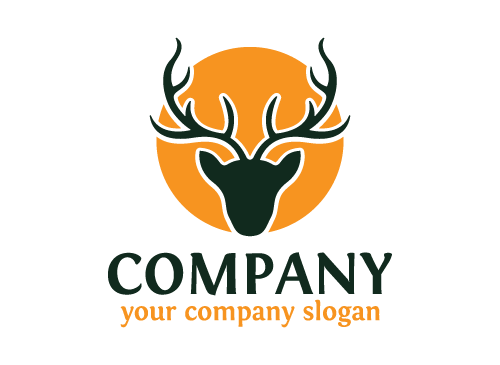 Hirsch Logo, Jagd Logo, Tier, Wald, Camping,Firma Logo, Unternehmen Logo, Beratung Logo, Logo, Grafikdesign, Design, Branding