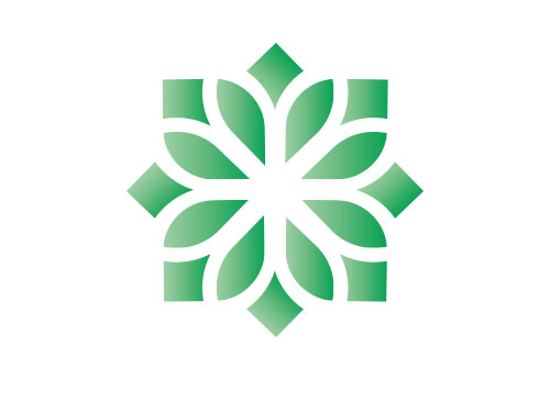 Natur Logo, Blume Logo, Ornament Logo