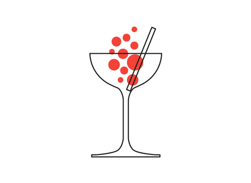 Cocktail, Glas, Bar Logo