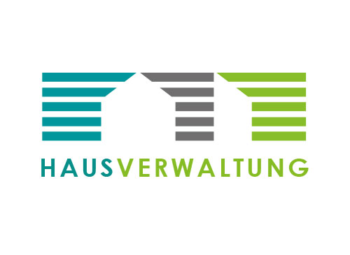 Immobilie, Huser, Hausverwaltung, Logo