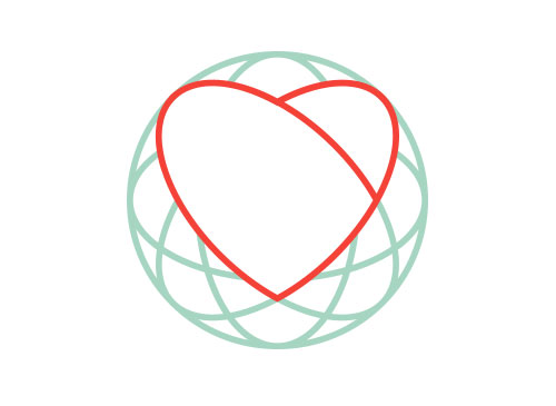 Herz Logo, Kreis Logo, Linien Logo, Globus Logo