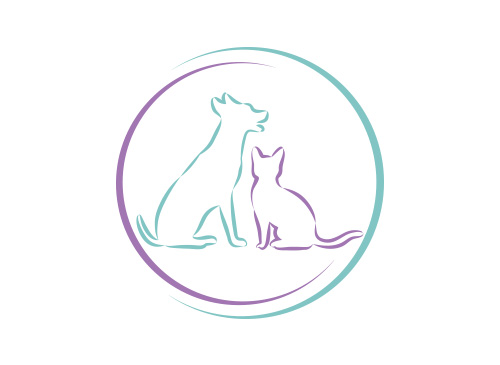  Hund, Katze, Tierarzt, Tierarztpraxis, Logo