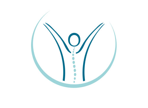 Zeichen, zweifarbig, Zeichnung, Mensch, Physiotherapie, Arztpraxis, Logo