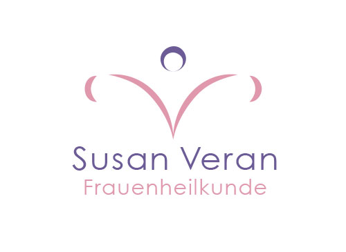 Zeichen, zweifarbig, Zeichnung, Frauenheilkunde, Frauenarzt, V, Logo