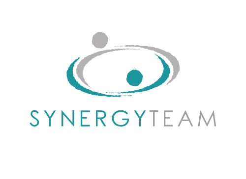 , Zeichen, zweifarbig, zwei Menschen, Signet, Symbol, Synergy, Coaching, Logo