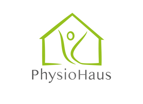 , Zeichen, Symbol, Skizze, Person, Physiotherapie, Orthopdie, Mensch, Haus, Logo