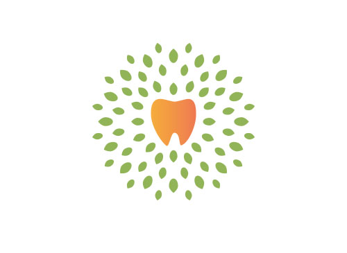Zeichen, zweifarbig, Zahn, Zahnarztpraxis, Logo
