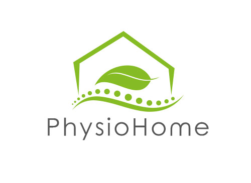 , Haus, Natur, Physiotherapie, Arztpraxis, Logo