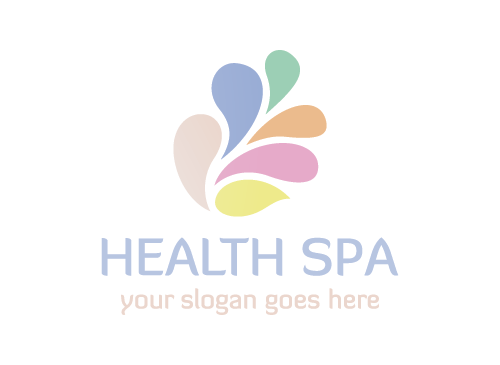 Kosmetik, Massage, Logo, Wasser, Wellness