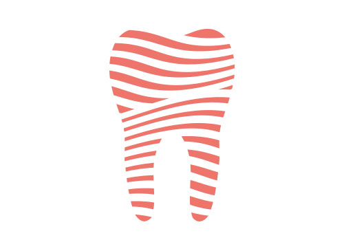 Zahn, Linien, Wellen, Zahnarztpraxis, Logo