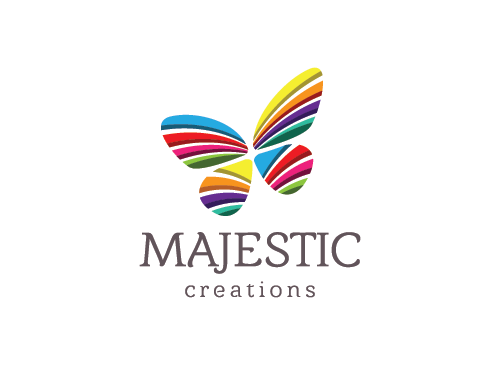 Majesttisch Logo, Schmetterling Logo, kreativ Logo