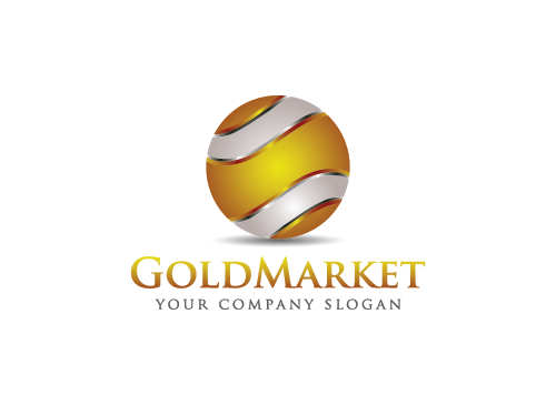 Gold Logo, Goldbarren Logo, Finanzen Logo