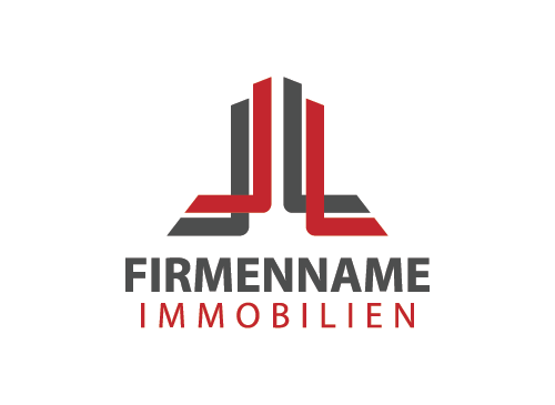 Immobilien, Architektur, Bau, Gebude Logo