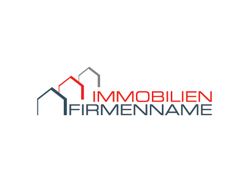 Immobilien Logo Gebaude Bau Architektur Baumeister Haus Dach Makler Logomarket