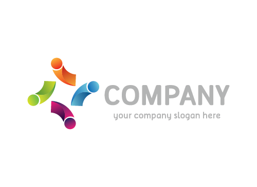 sozialen, Gruppe, Vereinigung, Marketing, Business, online, Menschen, Logo