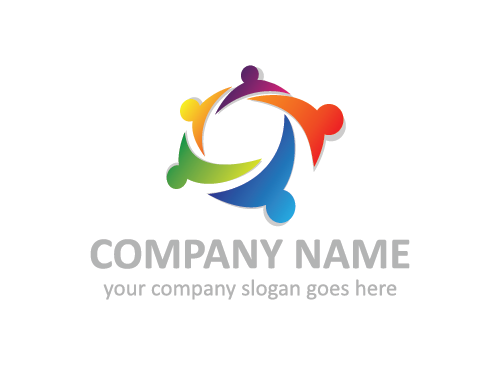 sozialen, Gruppe, Vereinigung, Marketing, Business, online, Menschen, Logo