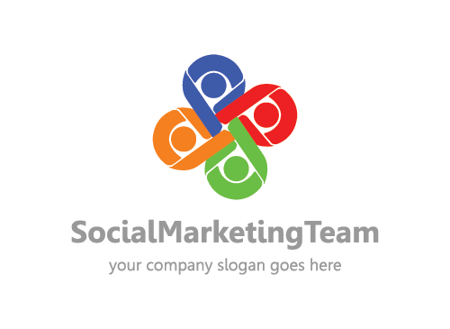 sozialen, Gruppe, Vereinigung, Marketing, Business, online, Menschen, Logo