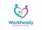 Logo, Ressource, Familien, Familien, Pflege, Respekt, Gruppe, Menschen, Sozialisation