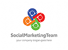 sozialen, Gruppe, Vereinigung, Marketing, Business, online, Menschen, Logo