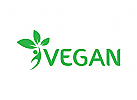 vegan, natur, kologie, bio, Essen Logo