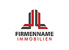 Immobilien, Architektur, Bau, Gebude Logo