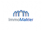 Immobilien Logo, Grundstcke , Architektur, Bau, Makler Logo