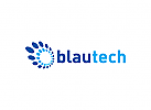 Technologie Logo, Kreis Logo, Blau Logo