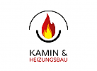 Zeichen, Signet, Skizze, Logo, Flamme, Feuer, Kamin, Heizungsbau, Brandschutz