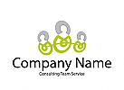 Logo, drei Menschen, drei Kpfe, Consulting, Coaching, Unterricht, Service, Schulung