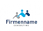 Logo, drei Menschen, Team, Gruppe, Consulting, Coaching