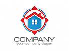 Haus Logo, Kompass Logo, Lage Logo, Makler Logo, Immobilien Logo