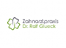 , Zahnarzt, Zahnarztpraxis, Zeichen, Zeichnung, Zahn, Kleeblatt, Logo