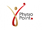 , Frau, Kugel, Physiotherapie Logo