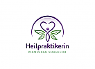 ko, Person, Mensch, Herz, Blatt, Bltter, Heilpraktikerin Logo, Arzt Logos, Heilpraktiker